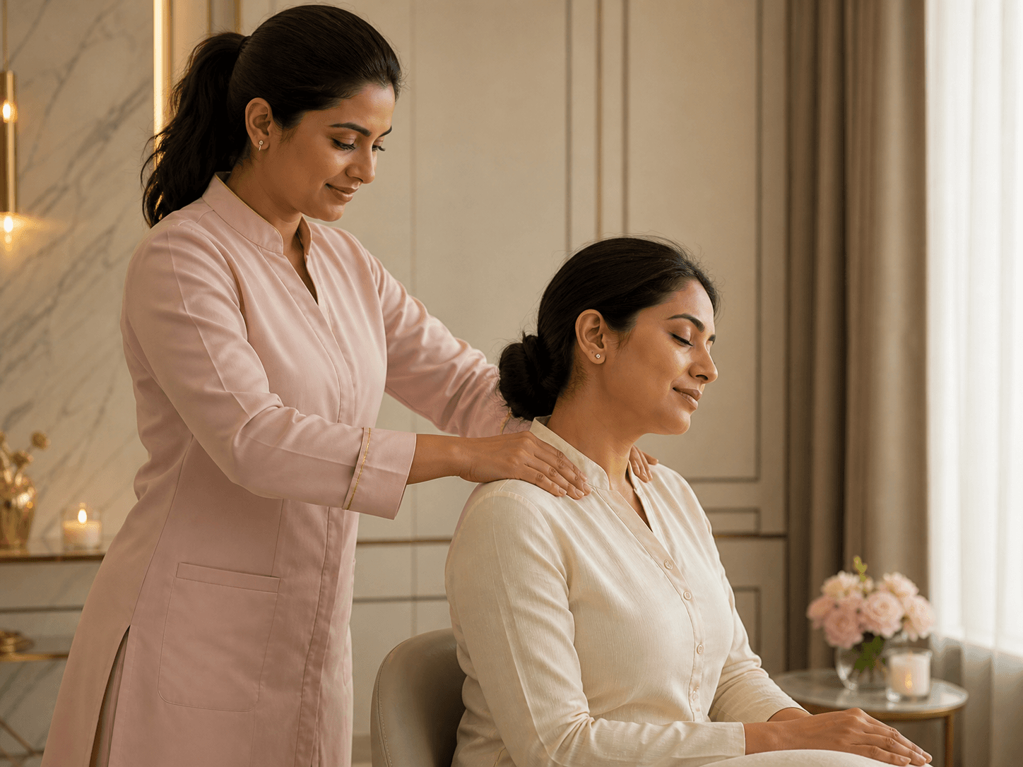 Massage treatment at Glowistry